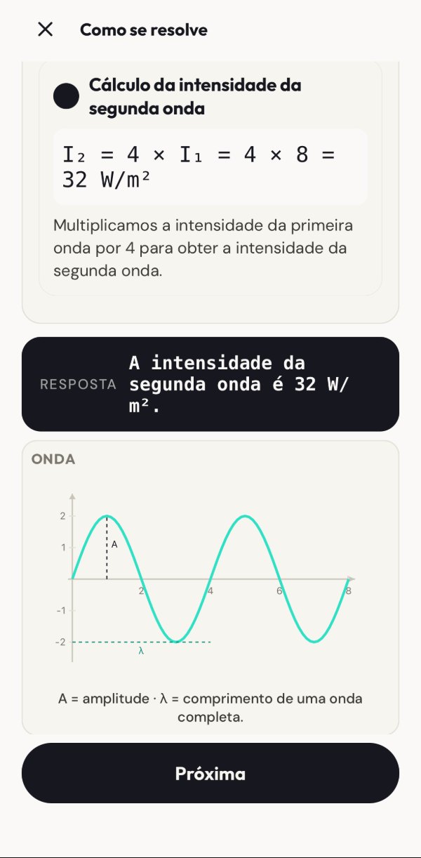 Como se resolve: cada etapa do cálculo e o gráfico da onda